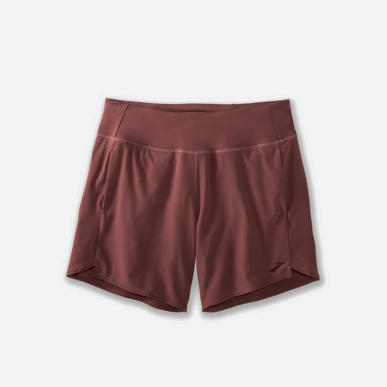 Brooks Chaser 7 Løpeshorts Dame Outlet - Burgunder - Norge (DHT804963)